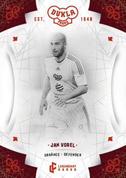 Jan Vorel Dukla Praha Bravo Dukla Legendary Cards Base Red #BA-VOJ