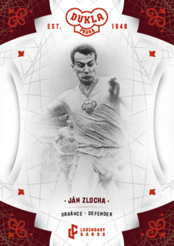Jan Zlocha Dukla Praha Bravo Dukla Legendary Cards Base Red #BA-ZLJ