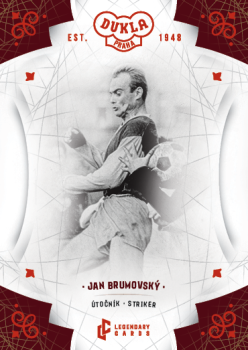 Jan Brumovsky Dukla Praha Bravo Dukla Legendary Cards Base Red #BA-BRJ