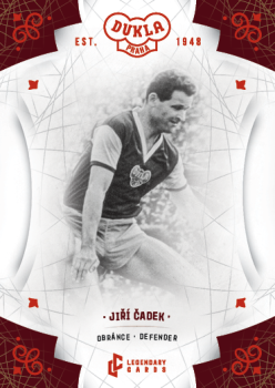 Jiri Cadek Dukla Praha Bravo Dukla Legendary Cards Base Red #BA-CAJ