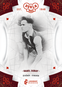 Karol Dobay Dukla Praha Bravo Dukla Legendary Cards Base Red #BA-DOK