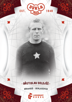 Bretislav Dolejsi Dukla Praha Bravo Dukla Legendary Cards Base Red #BA-DOB