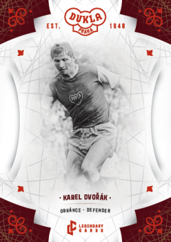 Karel Dvorak Dukla Praha Bravo Dukla Legendary Cards Base Red #BA-DVK