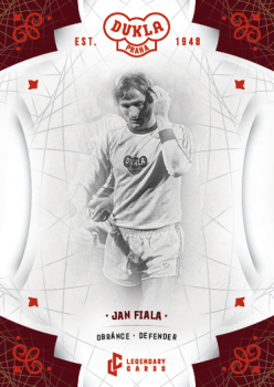 Jan Fiala Dukla Praha Bravo Dukla Legendary Cards Base Red #BA-FIA
