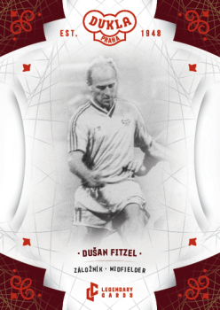 Dusan Fitzel Dukla Praha Bravo Dukla Legendary Cards Base Red #BA-FID