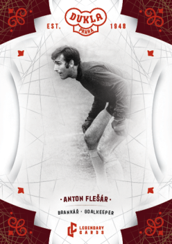 Anton Flesar Dukla Praha Bravo Dukla Legendary Cards Base Red #BA-FLA