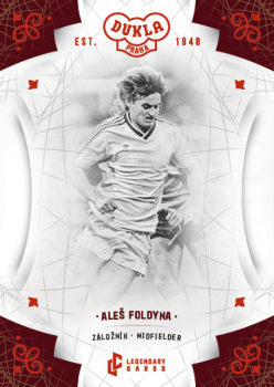 Ales Foldyna Dukla Praha Bravo Dukla Legendary Cards Base Red #BA-FOA