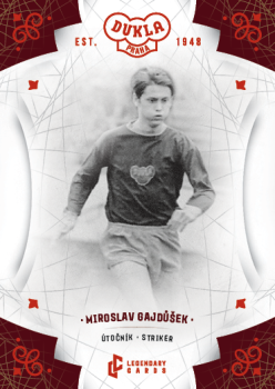 Miroslav Gajdusek Dukla Praha Bravo Dukla Legendary Cards Base Red #BA-GAM