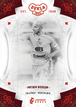 Patrik Gedeon Dukla Praha Bravo Dukla Legendary Cards Base Red #BA-GEP