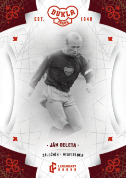 Jan Geleta Dukla Praha Bravo Dukla Legendary Cards Base Red #BA-GEJ