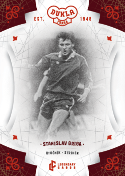 Stanislav Griga Dukla Praha Bravo Dukla Legendary Cards Base Red #BA-GRS