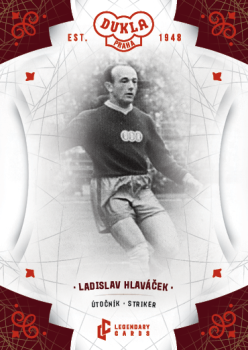 Ladislav Hlavacek Dukla Praha Bravo Dukla Legendary Cards Base Red #BA-HLL