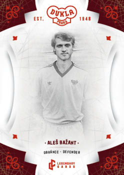 Ales Bazant Dukla Praha Bravo Dukla Legendary Cards Base Red #BA-BAA