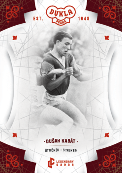 Dusan Kabat Dukla Praha Bravo Dukla Legendary Cards Base Red #BA-KAD