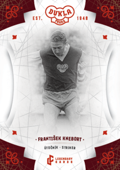 Frantisek Knebort Dukla Praha Bravo Dukla Legendary Cards Base Red #BA-KNF