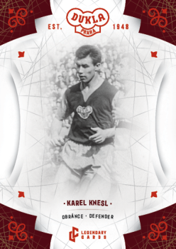 Karel Knesl Dukla Praha Bravo Dukla Legendary Cards Base Red #BA-KNK