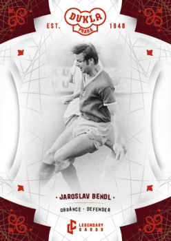 Jaroslav Bendl Dukla Praha Bravo Dukla Legendary Cards Base Red #BA-BEJ