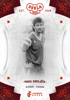 Pavel Korejcik Dukla Praha Bravo Dukla Legendary Cards Base Red #BA-KOP