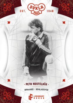 Petr Kostelnik Dukla Praha Bravo Dukla Legendary Cards Base Red #BA-KOE