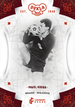Pavel Kouba Dukla Praha Bravo Dukla Legendary Cards Base Red #BA-KOA