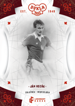 Jan Kozak Dukla Praha Bravo Dukla Legendary Cards Base Red #BA-KON