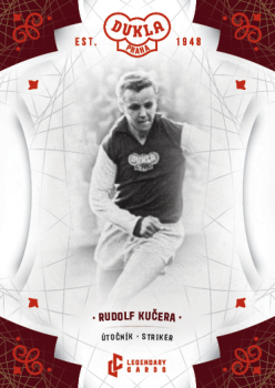 Rudolf Kucera Dukla Praha Bravo Dukla Legendary Cards Base Red #BA-KUR
