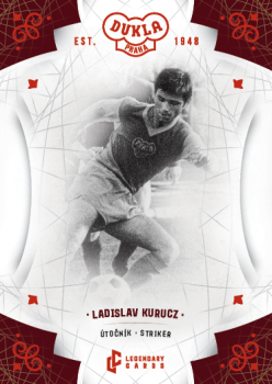 Ladislav Kurucz Dukla Praha Bravo Dukla Legendary Cards Base Red #BA-KUL