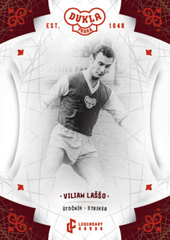 Viliam Lasso Dukla Praha Bravo Dukla Legendary Cards Base Red #BA-LAV