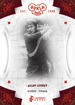 Milan Luhovy Dukla Praha Bravo Dukla Legendary Cards Base Red #BA-LUM