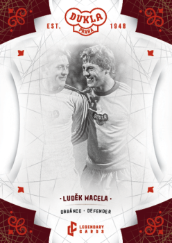 Ludek Macela Dukla Praha Bravo Dukla Legendary Cards Base Red #BA-MAL
