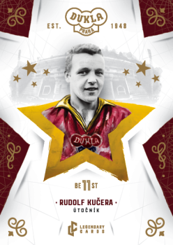 Rudolf Kucera Dukla Praha Bravo Dukla Legendary Cards Best 11 Gold #BE-KUR