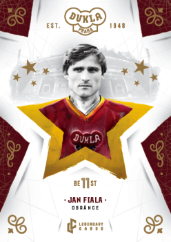 Jan Fiala Dukla Praha Bravo Dukla Legendary Cards Best 11 Gold #BE-FIA