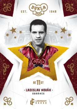 Ladislav Novak Dukla Praha Bravo Dukla Legendary Cards Best 11 Gold #BE-NOL