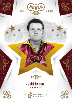 Jiri Cadek Dukla Praha Bravo Dukla Legendary Cards Best 11 Gold #BE-CAJ