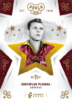 Svatopluk Pluskal Dukla Praha Bravo Dukla Legendary Cards Best 11 Gold #BE-PLS
