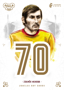 Zdenek Nehoda Dukla Praha Bravo Dukla Legendary Cards Jubilee Day Cards Orange /48 #JD-NEZ