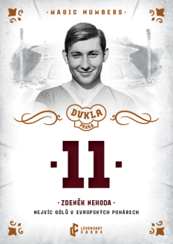 Zdenek Nehoda Dukla Praha Bravo Dukla Legendary Cards Magic Numbers Orange /48 #MN-NE2