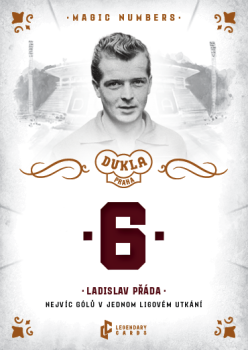 Ladislav Prada Dukla Praha Bravo Dukla Legendary Cards Magic Numbers Orange /48 #MN-PRL