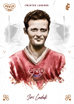 Jiri Cadek Dukla Praha Bravo Dukla Legendary Cards Painted Legends Orange /48 #PL-CAJ