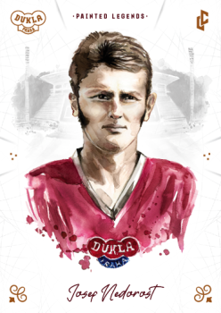 Josef Nedorost Dukla Praha Bravo Dukla Legendary Cards Painted Legends Orange /48 #PL-NEJ