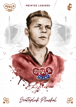 Svatopluk Pluskal Dukla Praha Bravo Dukla Legendary Cards Painted Legends Orange /48 #PL-PLS