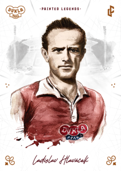 Ladislav Hlavacek Dukla Praha Bravo Dukla Legendary Cards Painted Legends Orange /48 #PL-HLL