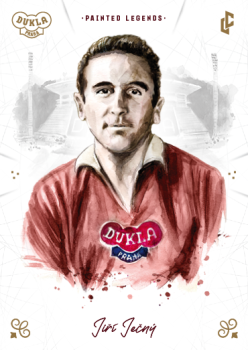 Jiri Jecny Dukla Praha Bravo Dukla Legendary Cards Painted Legends Gold Mat /11 #PL-JEJ