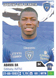 Adama Ba Bastia samolepka Panini Ligue 1 FOOT 2013/14 #36