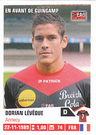 Dorian Leveque Guingamp samolepka Panini Ligue 1 FOOT 2013/14 #105