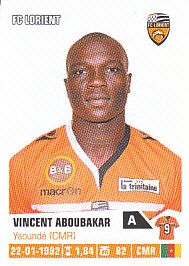 Vincent Aboubakar Lorient samolepka Panini Ligue 1 FOOT 2013/14 #163