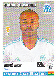 Andre Ayew Olympique Marseille samolepka Panini Ligue 1 FOOT 2013/14 #210