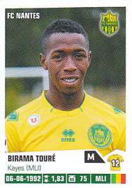 Birama Toure Nantes samolepka Panini Ligue 1 FOOT 2013/14 #281