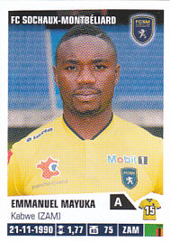 Emmanuel Mayuka FC Sochaux samolepka Panini Ligue 1 FOOT 2013/14 #430