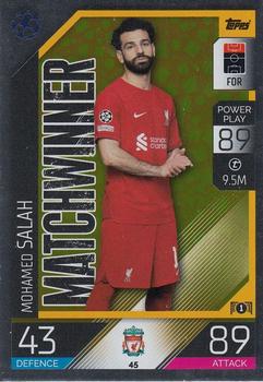 Mohamed Salah Liverpool 2022/23 Topps Match Attax ChL Matchwinner #45